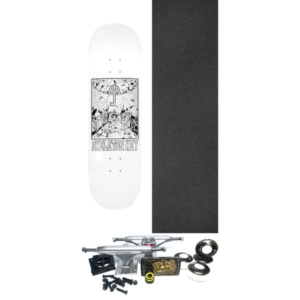Skeleton Key Mfg Council of Rad II Skateboard Deck - 8.5" x 32.36" - Complete Skateboard Bundle